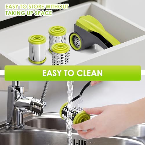 Cheese Grater Hand Crank (Green)