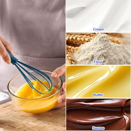 10 Piece Mini Multicolor Silicone Whisks