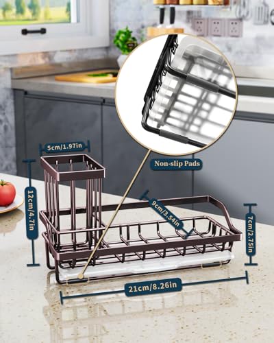 Sink Caddy Kitchen Organizer (Bronze)