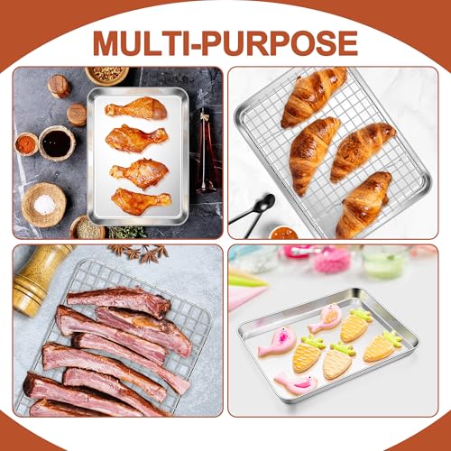 Baking Sheet with Wire Rack Set (10.5"x8")