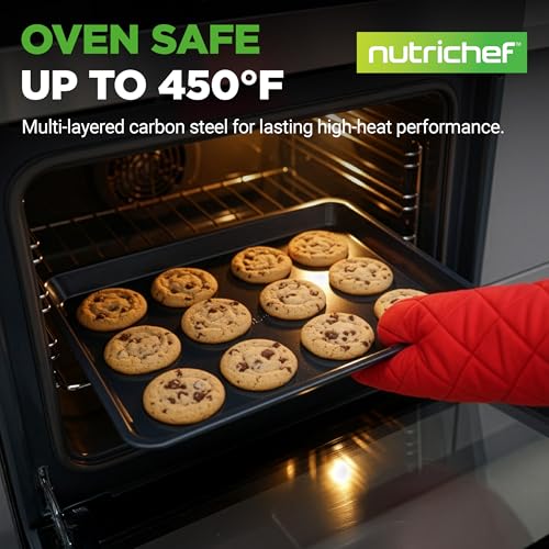 2 Piece Baking Sheet Non Stick (Blue Diamond / 2-Piece Set)