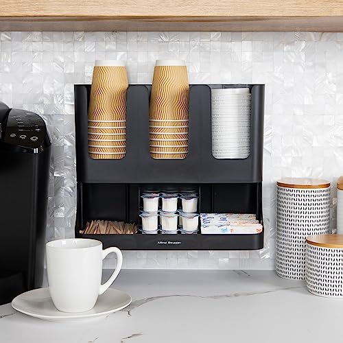Condiment Station (Black / 6-Compartment, 13" L x 6.4" W x 11.5" H)