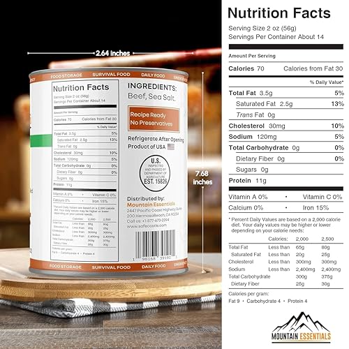 All Natural Canned Beef 28 Oz (Pack of 1)