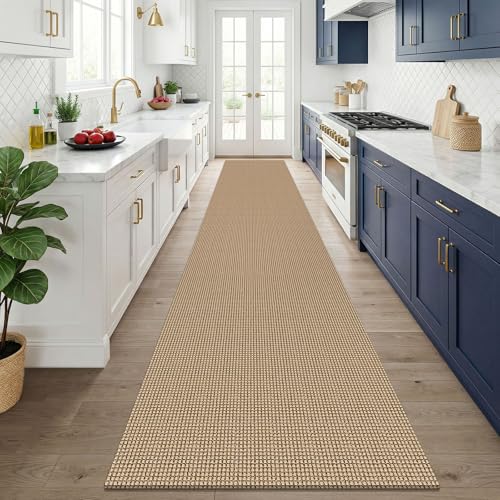 Boho 3x14 Runners Rugs for Hallway (Orange Beige/Tan/Brown / 3' x 14' (Runner))