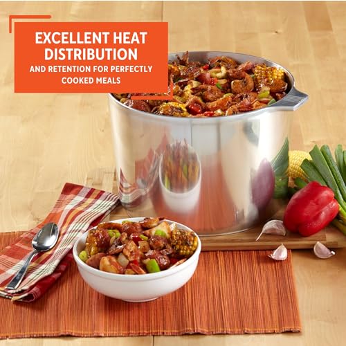 USA Heavy Duty Cajun Aluminum Stock Pot 14 Quart (14 Quarts)