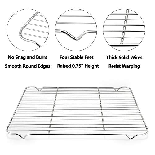 Baking Cooling Rack Set of 2 (16.6” x 11.6”)