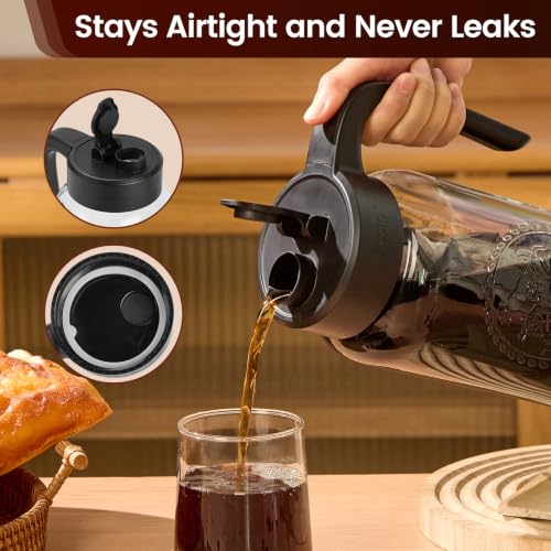 Cold Brew Coffee Maker Glass (64oz / Black)
