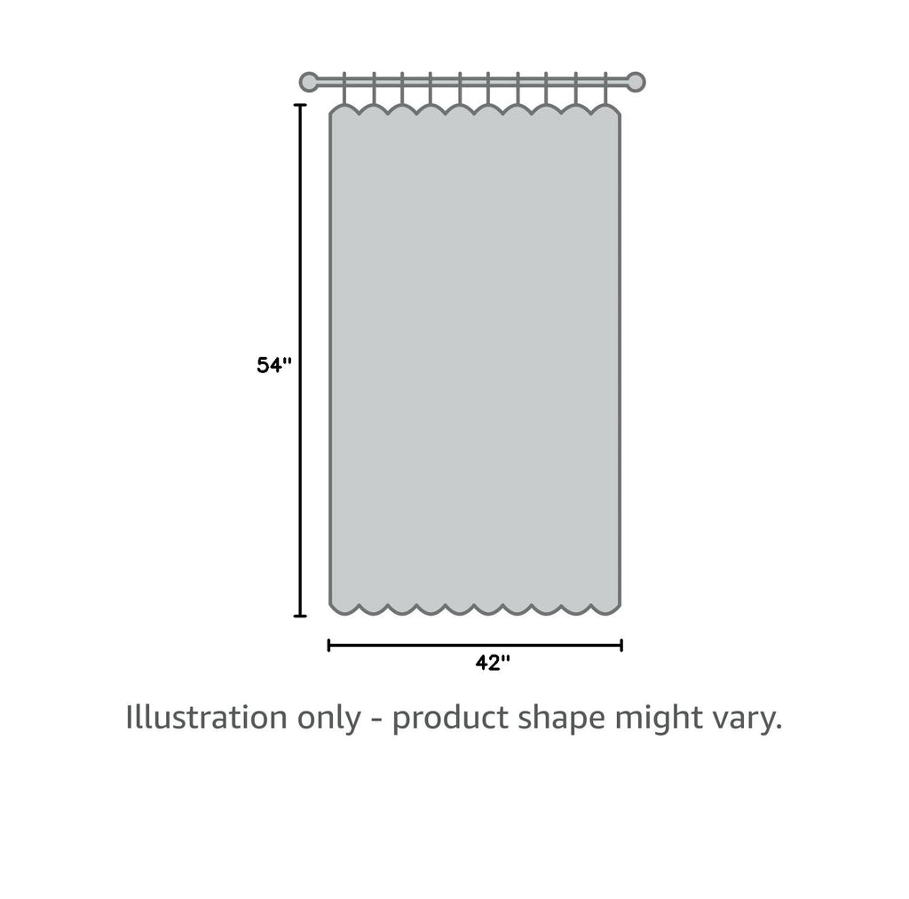 Sheer Curtains 54 Inch Length 2 Panels Set (Blush / 42"W x 54"L (Pack of 2))