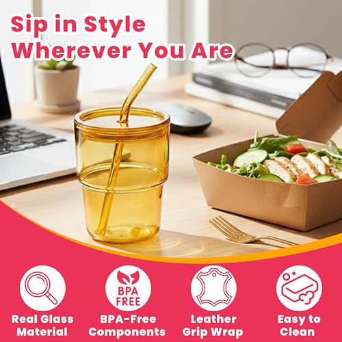 13 oz Tumbler Water Glass (1 Piece Amber)