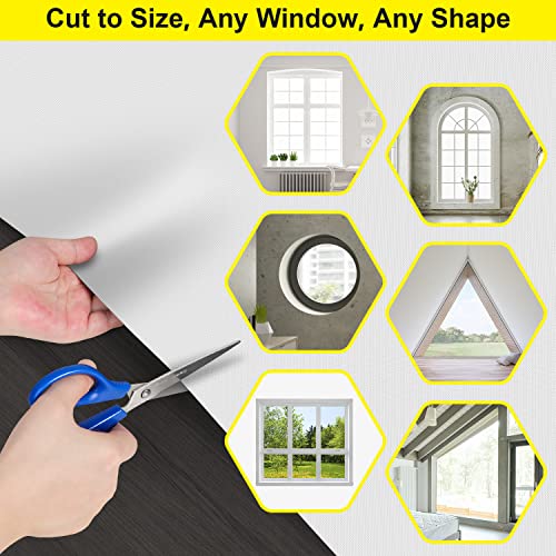 100% Blackout Curtains 2 Pack (White / 57"W x 118"H (Pack of 2))