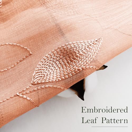 Fall Burnt Orange Kitchen Tier Curtains (30"W x 24"L (Pack of 2) / Burnt Orange)