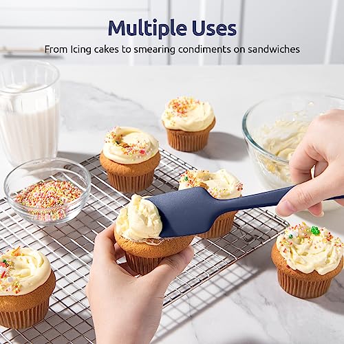 Heat Resistant Silicone Spatula Set (Midnight Blue)