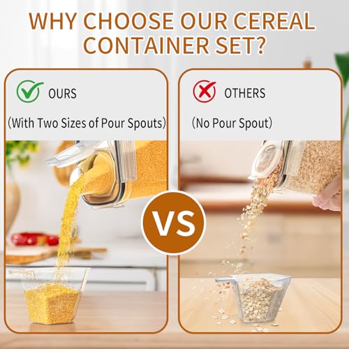 Cereal Containers Storage Set (6 Pack)