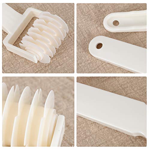 2Pcs Lattice Roller Cutter Pastry Cutter Roller DIY Baking Tool for Dought Cookie Pie Pizza Bread Pastry