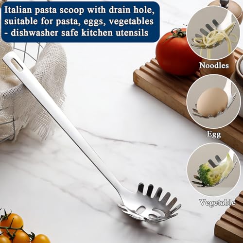 Kitchen Ladle Spoon and Spaghetti Spoon Set 2 pieces