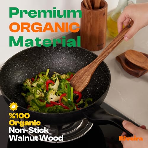 Walnut Wooden Spoons for Cooking Set of 3 (Walnut / Set of 3)