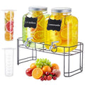 1.5 Gallon Glass Drink Dispensers for Parties