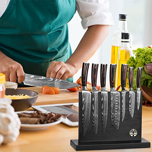 7 Piece Kitchen Knife Set with Magnetic Block (01)