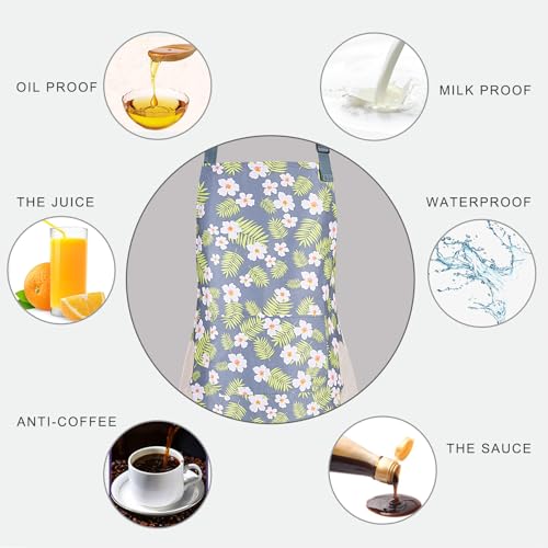 2 Pack Floral Aprons with Pocket (2pack #C)