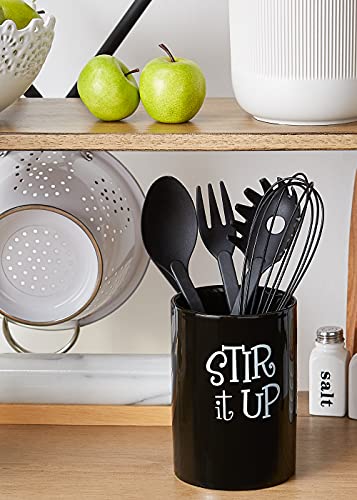 Kitchen Accessories Retro Collection (Black / Utensil Holder)