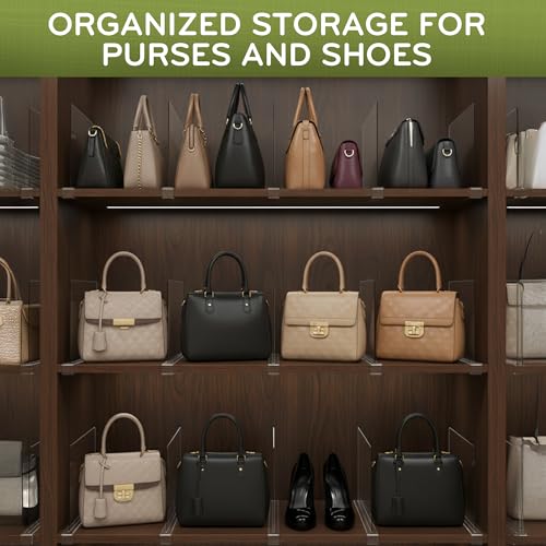 Acrylic Shelf Dividers for Closet Organization