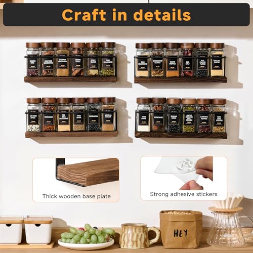 2 Tier Wall Mount Spice Rack Organizer