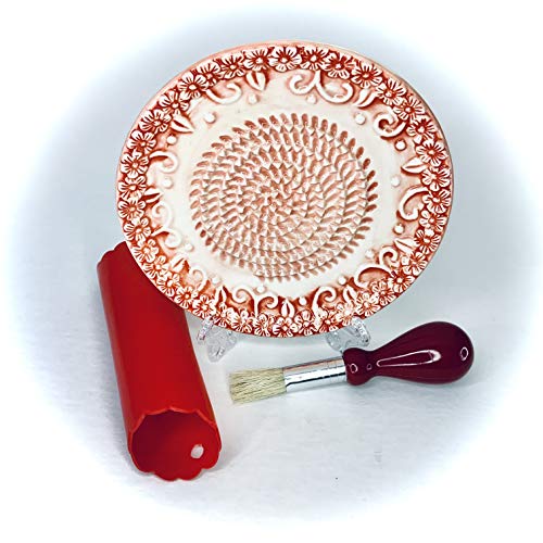 Premium Ceramic Garlic Grater Plate Set