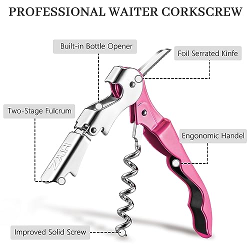 2 Pack Wine Opener (Rosy)