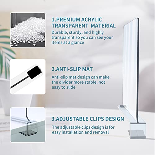 Acrylic Shelf Dividers (10pcs)