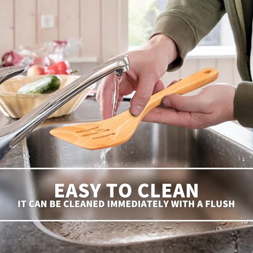 11 PCS WOSPONFAN Kitchen Utensils Set (11 pieces (Beech))