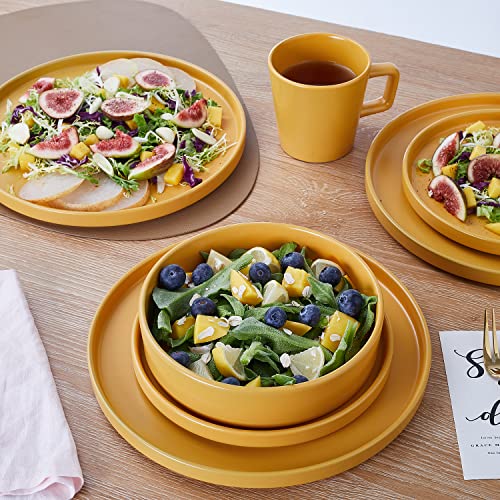 Cleo Modern Stoneware 32 (Dinnerware Set / Service For 8 / Yellow)