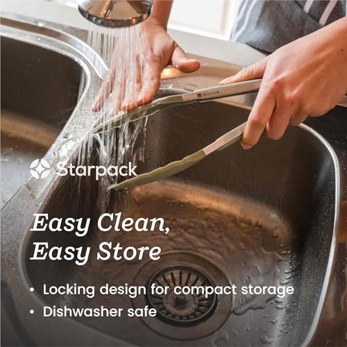 Starpack Get a Grip Silicone Kitchen Tongs (9" Single / Sage Green)