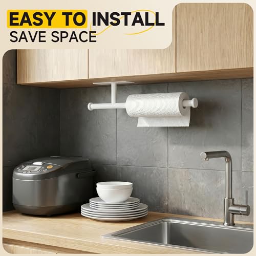 Paper Towel Holder Wall Mount (White)