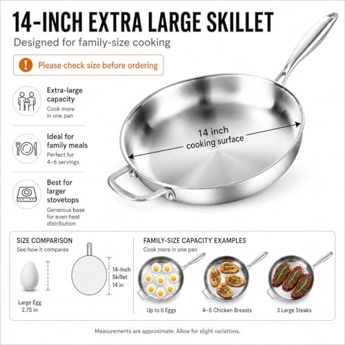 Stainless Steel Pan 14 (Stainless Steel)