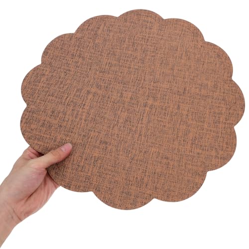 PU Imitation Linen Coffee Mat Reusable Placemat