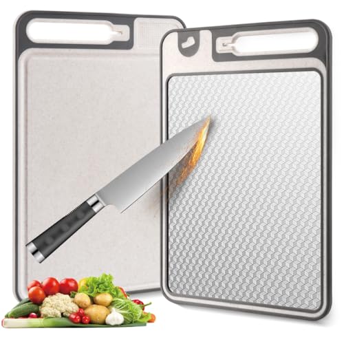 2 In 1 Cutting Boards Non Toxic for Gourmet Kitchen Aficionados (HQ-B001)