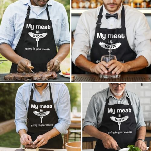 Funny Aprons for Men with Pockets (Grilling/Bbq 2)