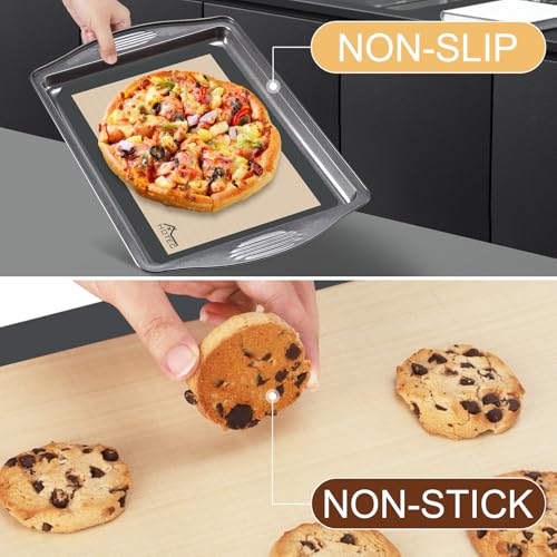 Silicone Baking Mats 3 Pack (3pcs: Grey 0.7MM)