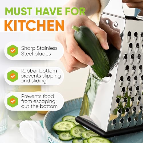 Stainless Steel Cheese Grater (Large)