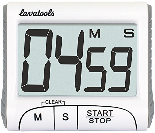 KT1 Digital Kitchen Timer & Stopwatch (Milk)