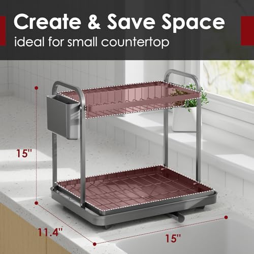 Dish Drying Rack 2 (Gray / Large)