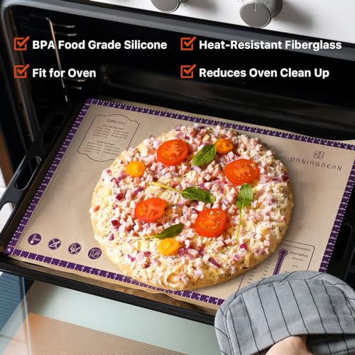 36"x24" Extra Thick Silicone Baking Mat for Pastry and Bread (Purple / 36"L x 24"W)