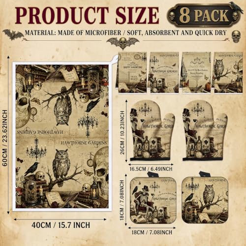 Halloween Kitchen Decor Set (Black Halloween)