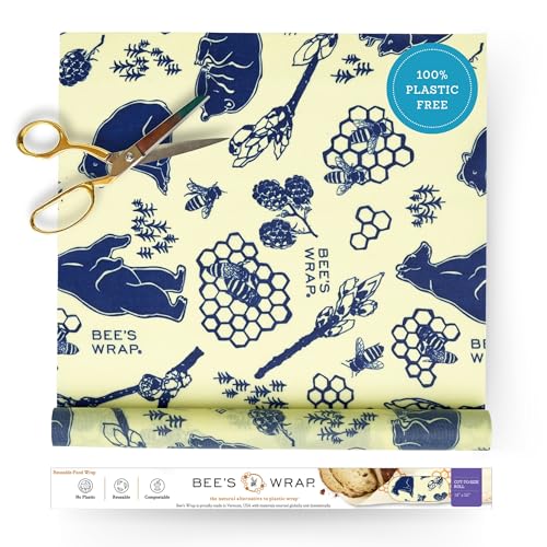 Beeswax Wrap Roll (Bees + Bears)