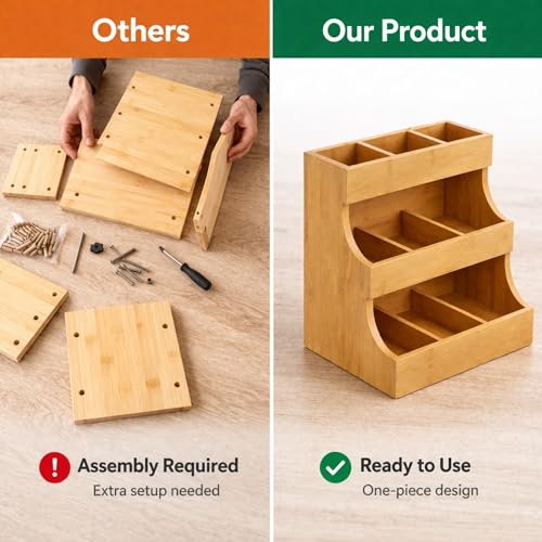 Tea bag organizer with 3