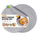 Silicone Microwave Mats (12in, 2 Grey Microwave Mat)