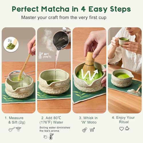 Matcha Whisk Set (Soft Green)