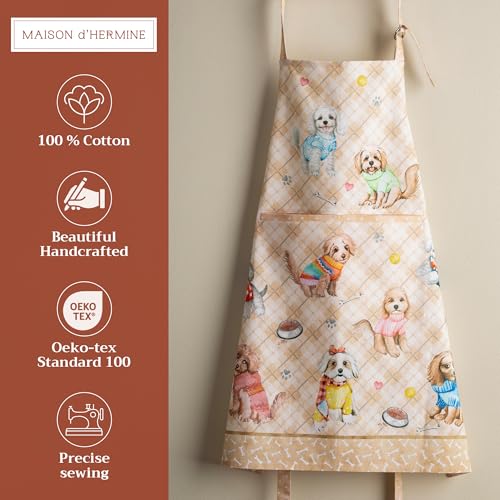 Aprons for women with Pocket 100% Cotton Pack of 1 (129 - Let’s Play)