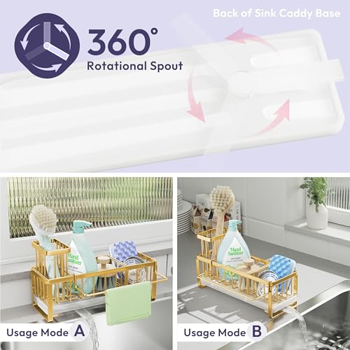 Sponge Holder for Kitchen Sink (Gold / Medium)