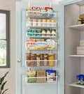 Over The Door Pantry Organizer (White / 6-Tier (16"W))